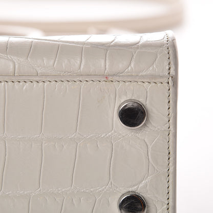 Saint Laurent Croc Calfskin Embossed Nano Sac De Jour Cream Souffle 15 of 15