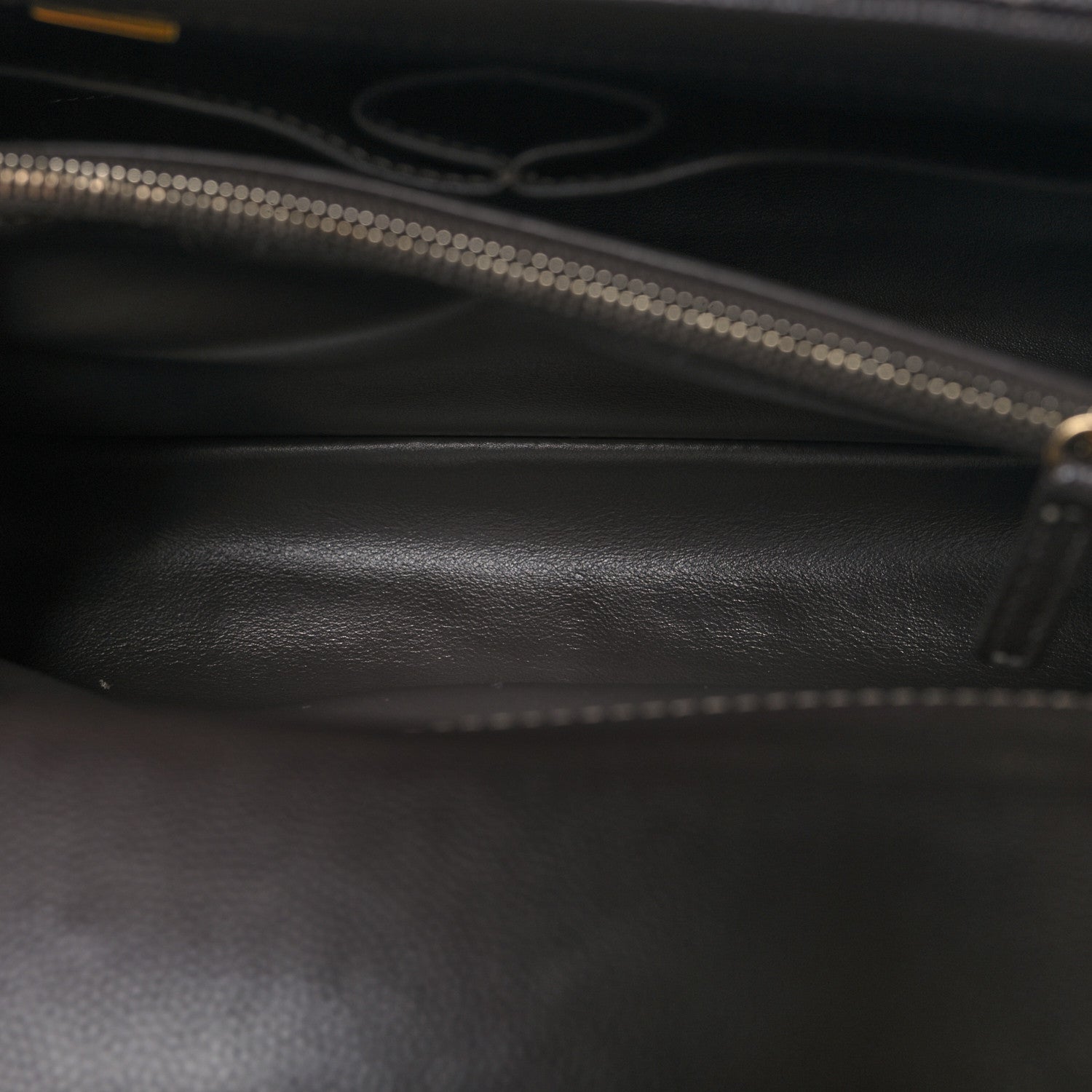 Chanel Caviar Contrast Stitch Small Coco Chain Handle Flap Dark Grey 6 of 14