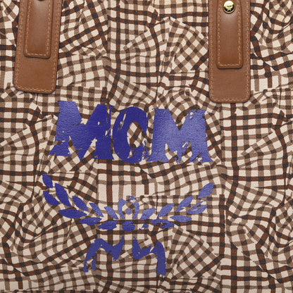 MCM Visetos Medium Liz Reversible Shopper Tote Cognac 18 of 18