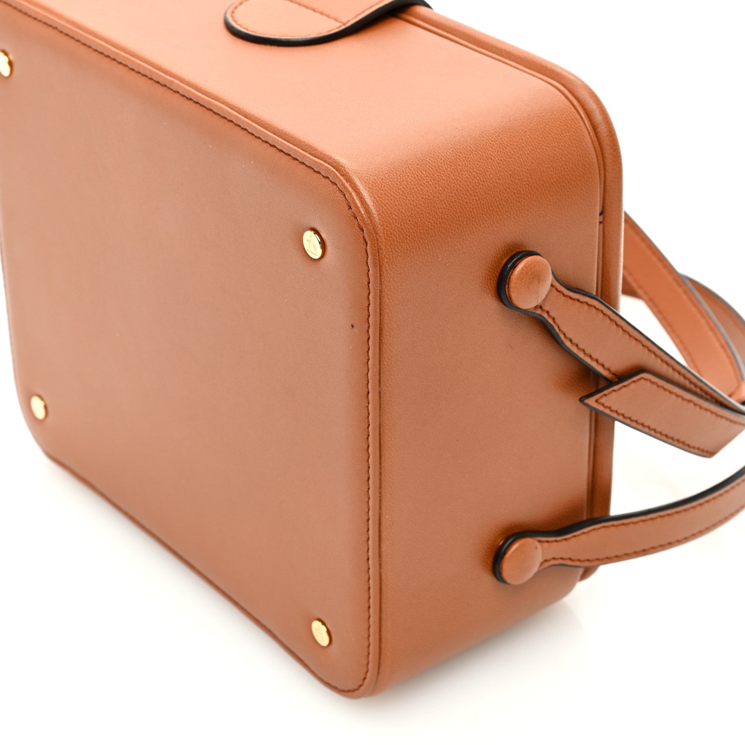 Lanvin Lambskin Bento Bag Shoulder Bag Earth 9 of 9
