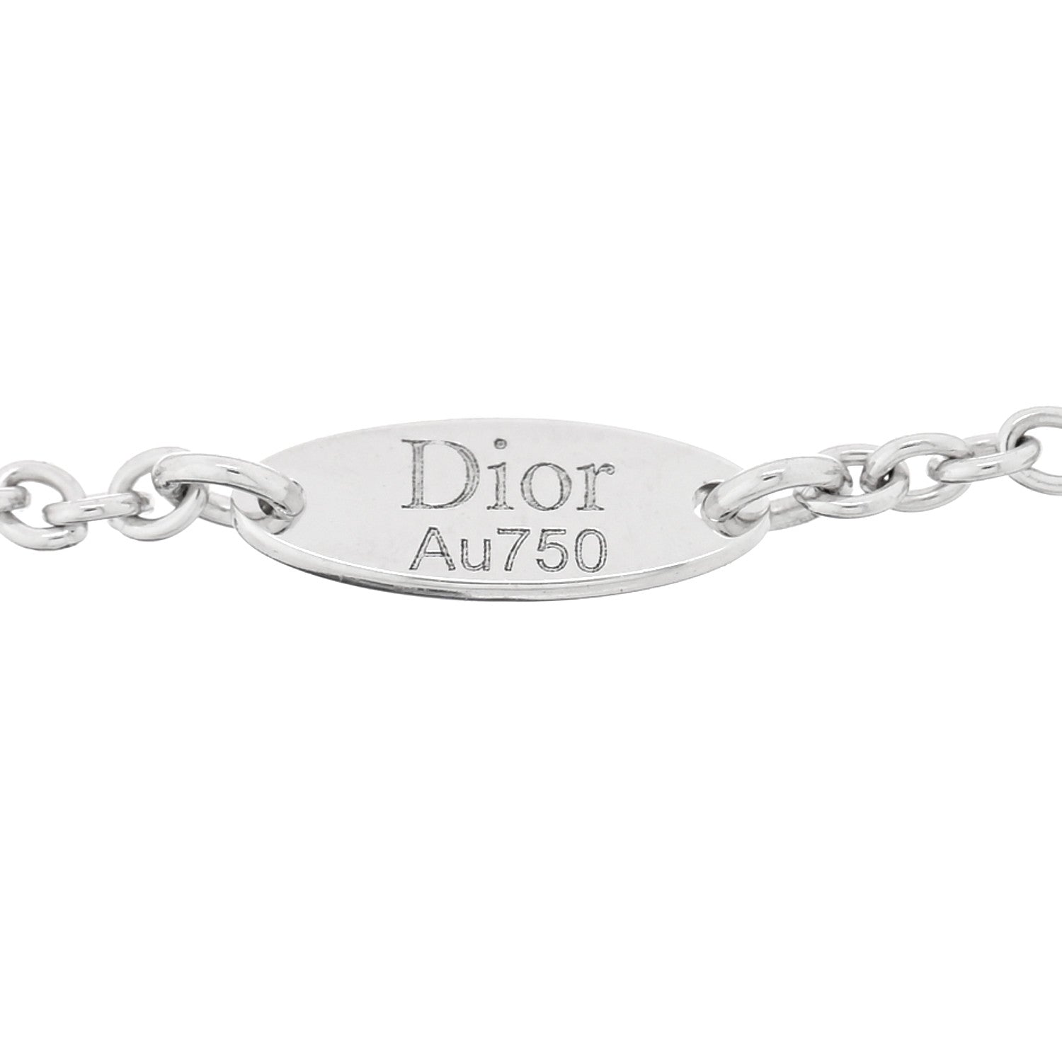 Christian Dior 18K White Gold Diamond Enamel Rose Des Vents