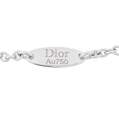 Christian Dior 18K White Gold Diamond Enamel Rose Des Vents Bracelet Pink 3 of 4
