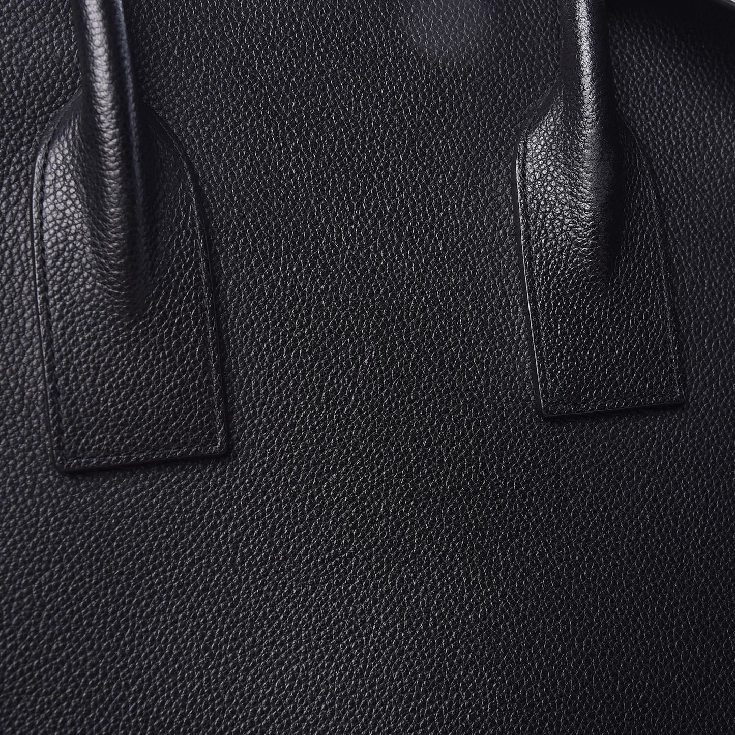 Grained Calfskin Large Sac De Jour Carryall Black