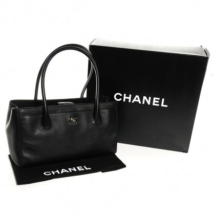 Chanel Calfskin Small Cerf Shopper Tote Black 5 of 8