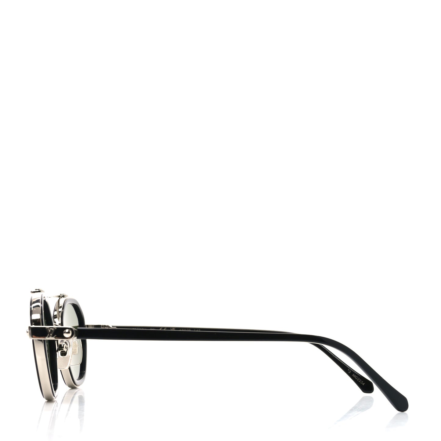 Acetate Metal LV Signature Round Duo Sunglasses Z2532U Black