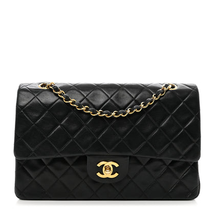 Chanel Lambskin Quilted Medium Double Flap Black 1 of 12
