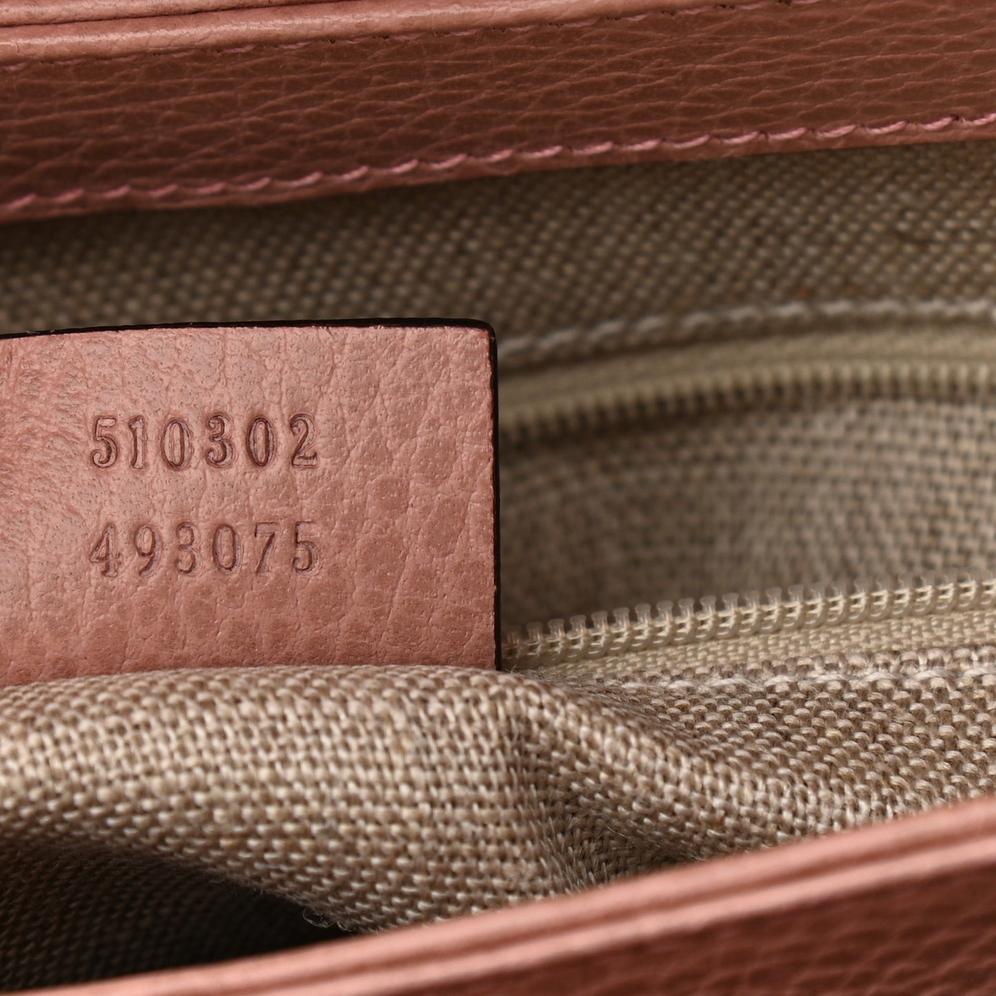 Dollar Calfskin Interlocking G Top Handle Shoulder Bag Soft Pink