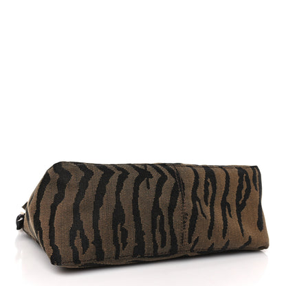 Fendi Canvas Tiger Print Pochette Brown 4 of 8