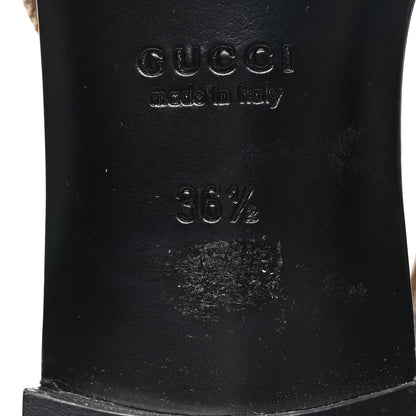 Gucci Monogram Horsebit Womens Slingback Ballet Flat 36.5 Beige Ebony Cocoa 7 of 10