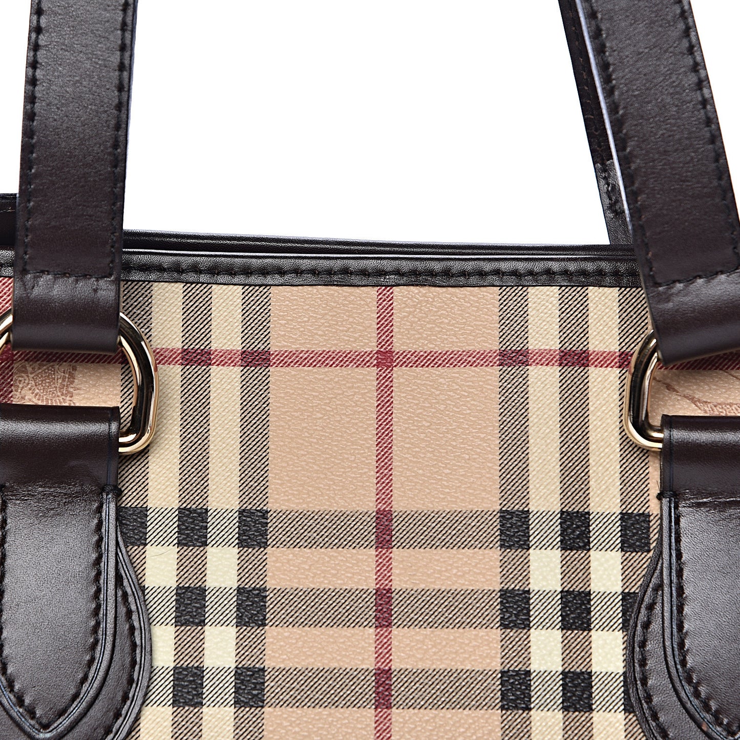 Haymarket Check Medium Regent Tote Chocolate
