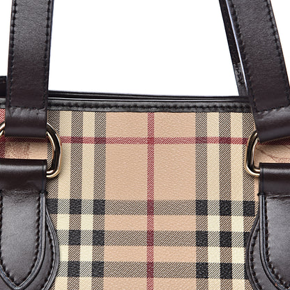 Burberry Haymarket Check Medium Regent Tote Chocolate 9 of 12