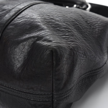Miu Miu Goatskin Madras Convertible Tote Nero Black 13 of 15