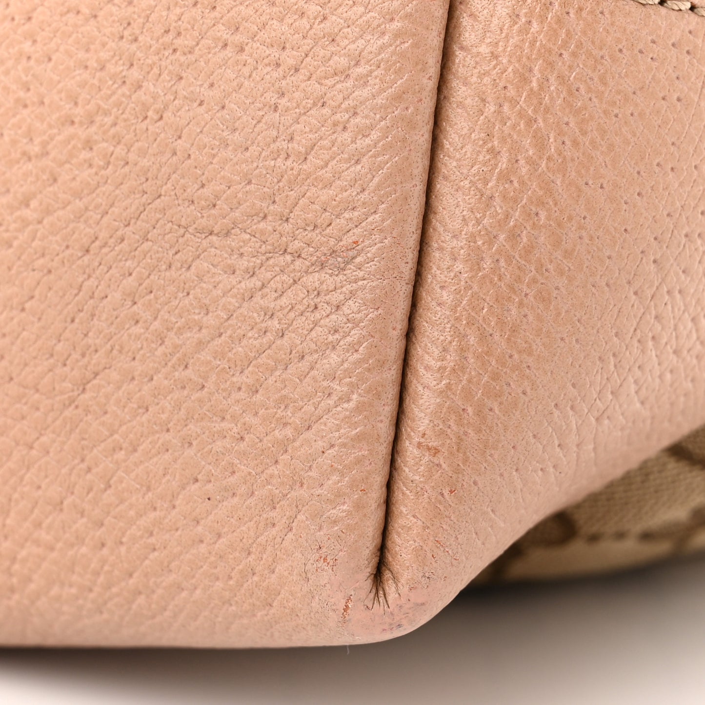 Monogram Medium Bree Foldover Tote Beige Soft Pink