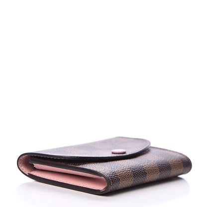 Louis Vuitton Damier Ebene Rosalie Coin Purse Rose Ballerine 4 of 7