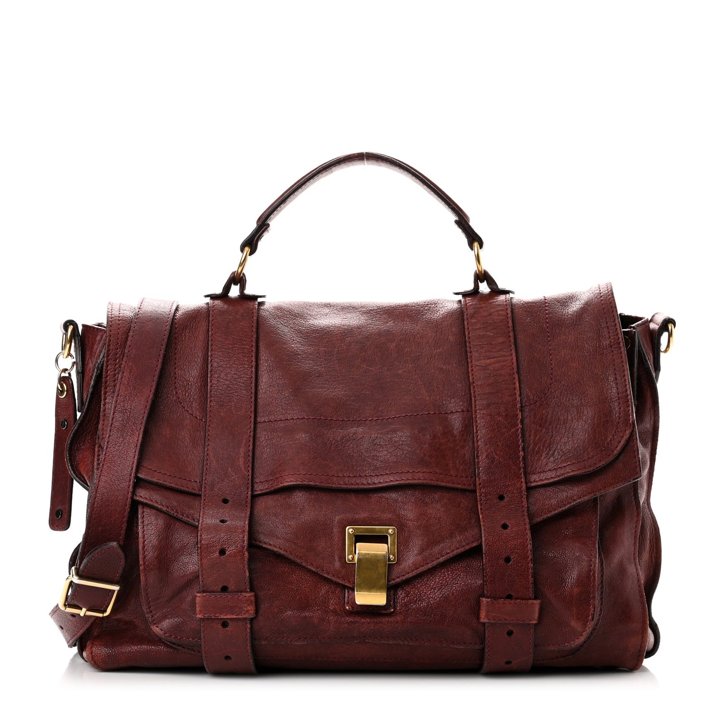 Lambskin Medium PS1 Satchel Burgundy