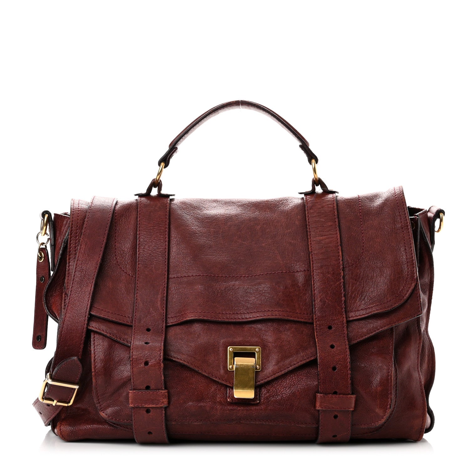 Proenza Schouler Lambskin Medium PS1 Satchel Burgundy 1 of 10