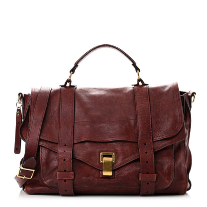 Proenza Schouler Lambskin Medium PS1 Satchel Burgundy 1 of 10