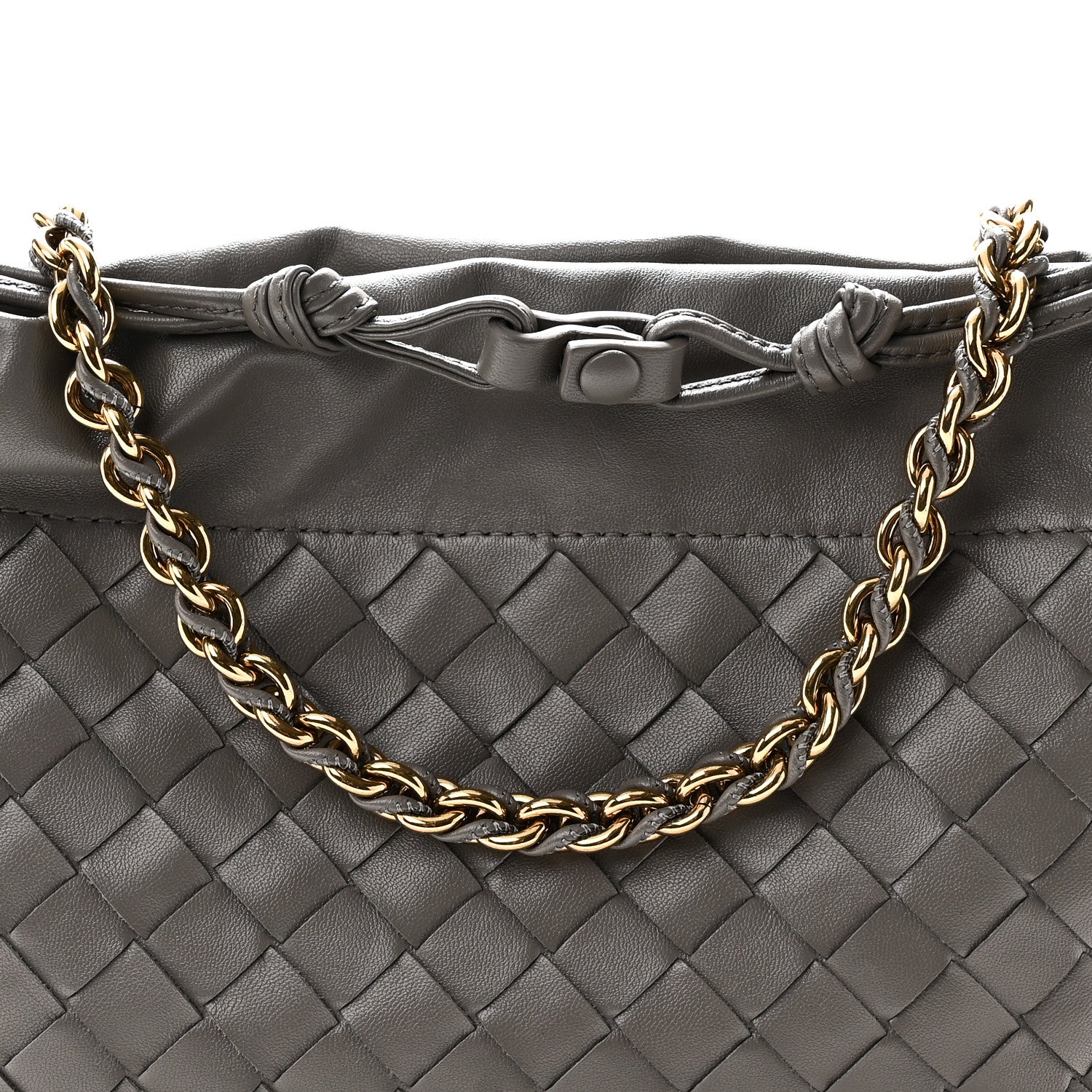 Bottega Veneta Nappa Intrecciato Dustbag Notte Shoulder Bag Basalt 7 of 9