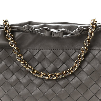 Bottega Veneta Nappa Intrecciato Dustbag Notte Shoulder Bag Basalt 7 of 9