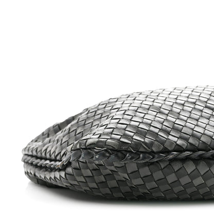 Bottega Veneta Nappa Intrecciato Bi-Color Medium Veneta Hobo Black Grey 10 of 11