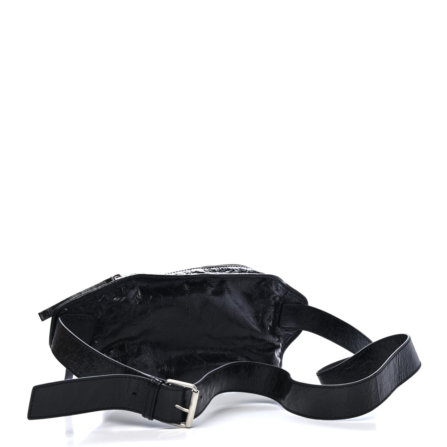 Lambskin Classic Hardware Neo Lift Hip Bag Black