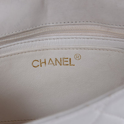 Chanel Lambskin Quilted Small Single Flap White 6 of 9