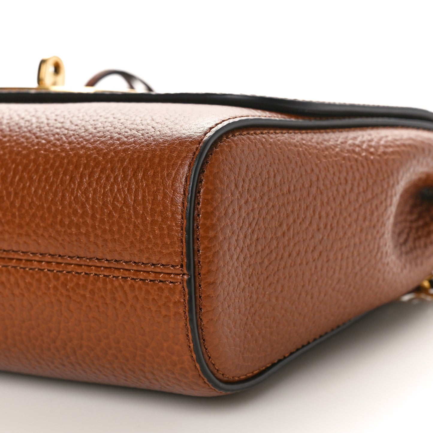 Small Classic Grain Calfskin Medium Lily Flap Oak