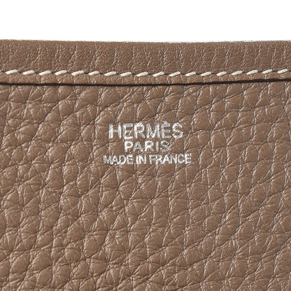 Hermes Taurillon Clemence Evelyne GM Etoupe 7 of 8