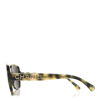 Chanel Acetate Square Sunglasses 5408 Green 3 of 7