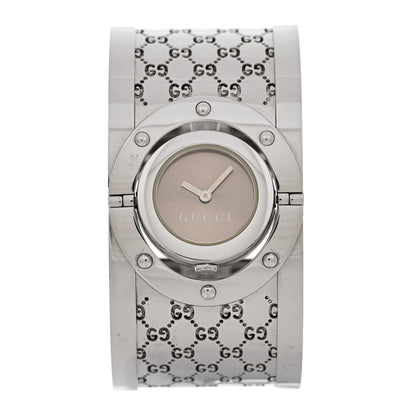 Gucci Stainless Steel 33mm Twirl Quartz Watch Brown 1 of 8