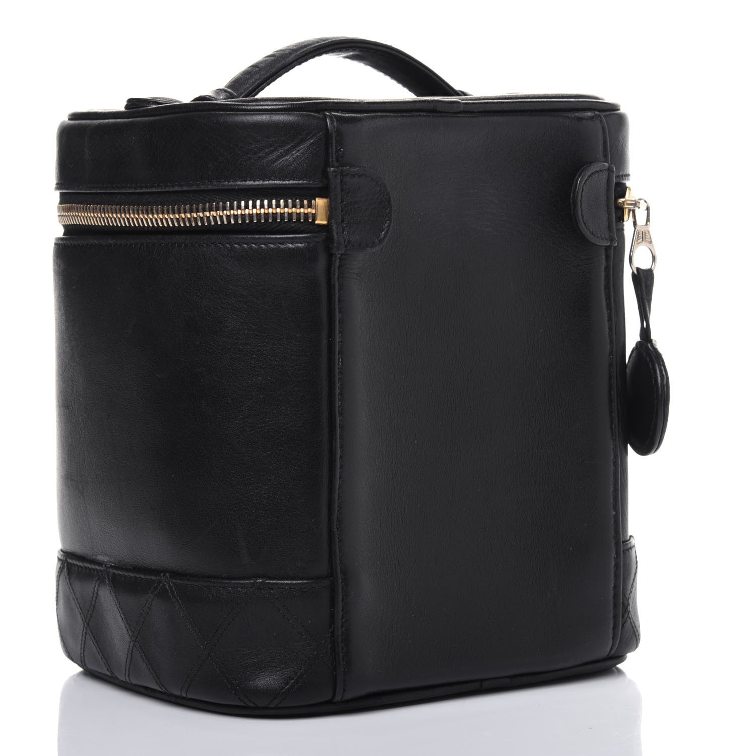 Chanel Lambskin Vanity Cosmetic Case Black 3 of 21