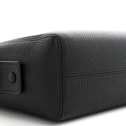 Chanel Grained Calfskin Large Zippered Pouch Black 8 of 10