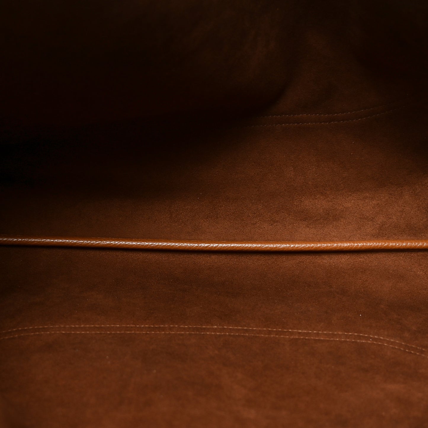 Grained Calfskin Softbit Maxi Shoulder Bag Brown