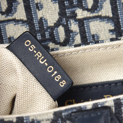 Christian Dior Oblique Mini Saddle Bag Blue 7 of 19