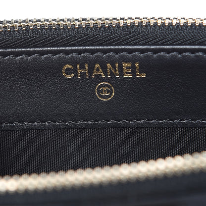 Chanel Lambskin Quilted Small Boy Clutch With Chain Black 6 of 11