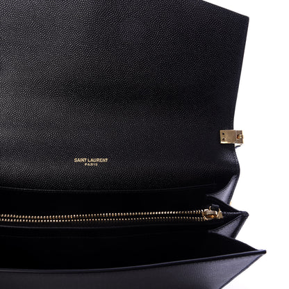 Saint Laurent Grain De Poudre Mini Uptown Crossbody Bag Black 8 of 10