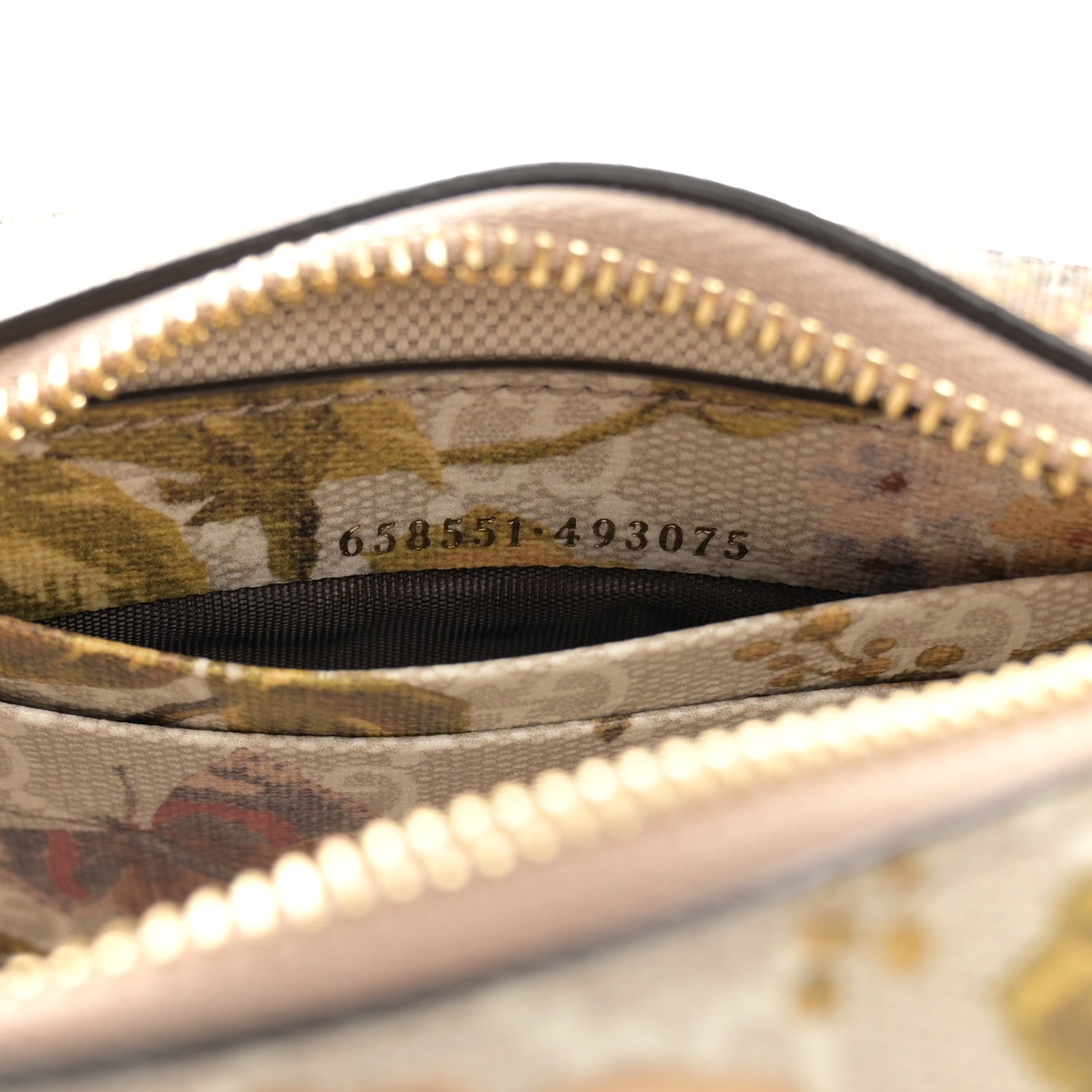 Gucci GG Supreme Monogram Water Flora Web Mini Ophidia Half Moon Hobo Beige White Multicolor 7 of 10