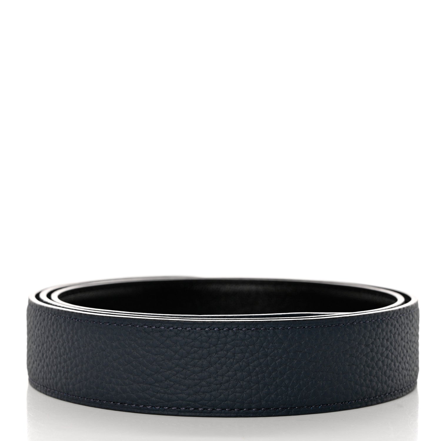 Hermes Box Togo 32mm Belt Strap 100 40 Black Bleu de Prusse 2 of 6
