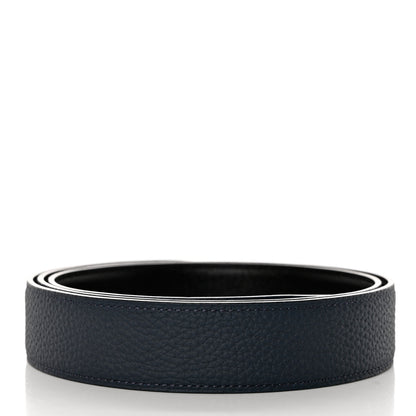 Hermes Box Togo 32mm Belt Strap 100 40 Black Bleu de Prusse 2 of 6