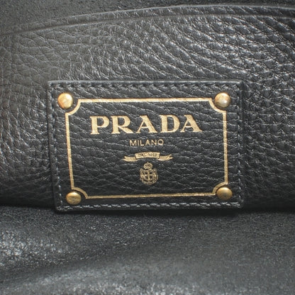Prada Vitello Daino Shoulder Bag Black 7 of 18