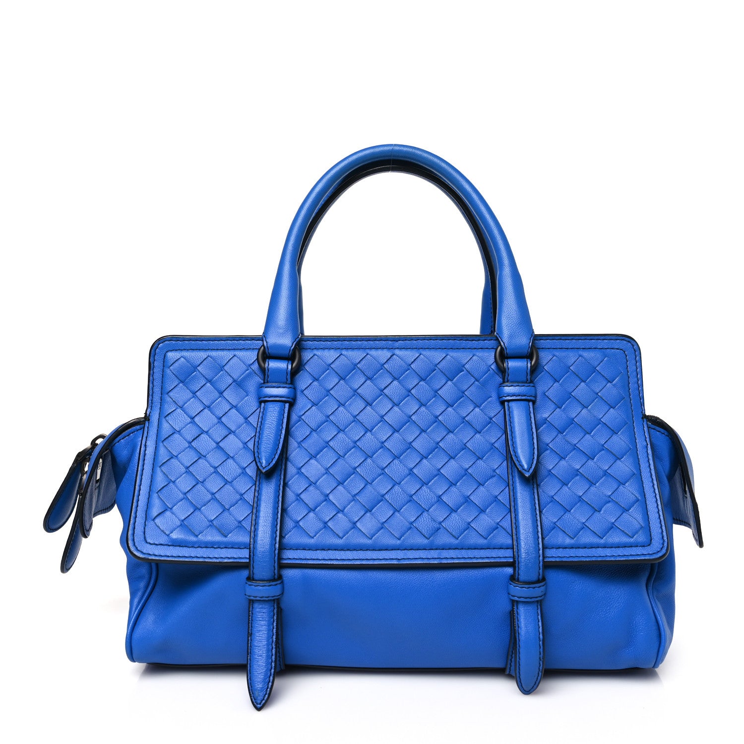 Bottega Veneta Nappa Intrecciato Medium Monaco Satchel Black 1 of 13