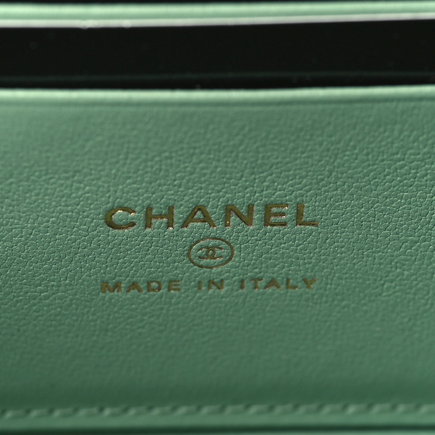 Chanel Lambskin Quilted Small Top Handle Vanity Case With Chain Lilac Light Green 6 of 10