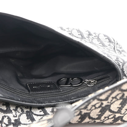 Christian Dior Monogram Saddle Bag Black 5 of 9