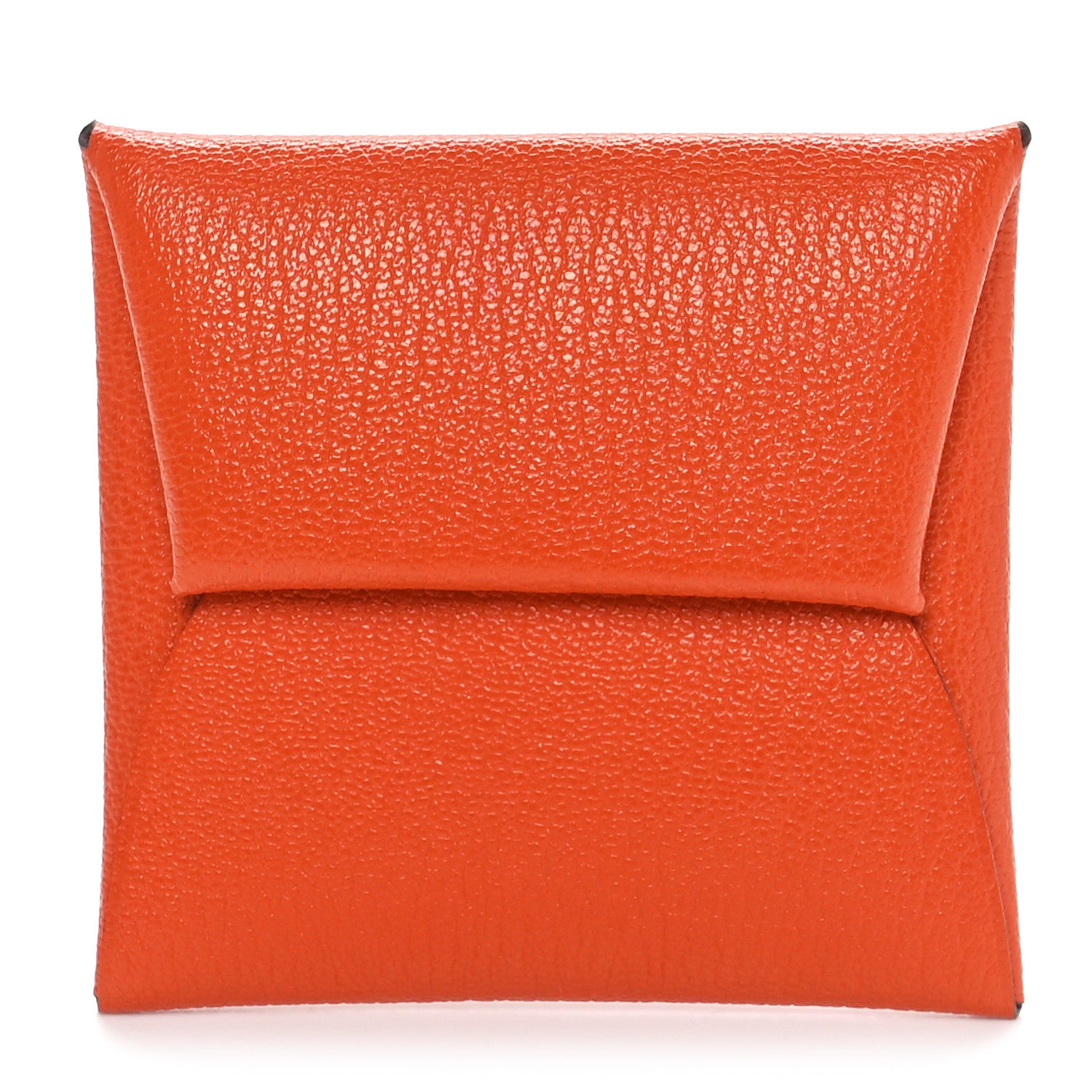 Hermes Chevre Mysore Bastia Coin Purse Feu 1 of 7