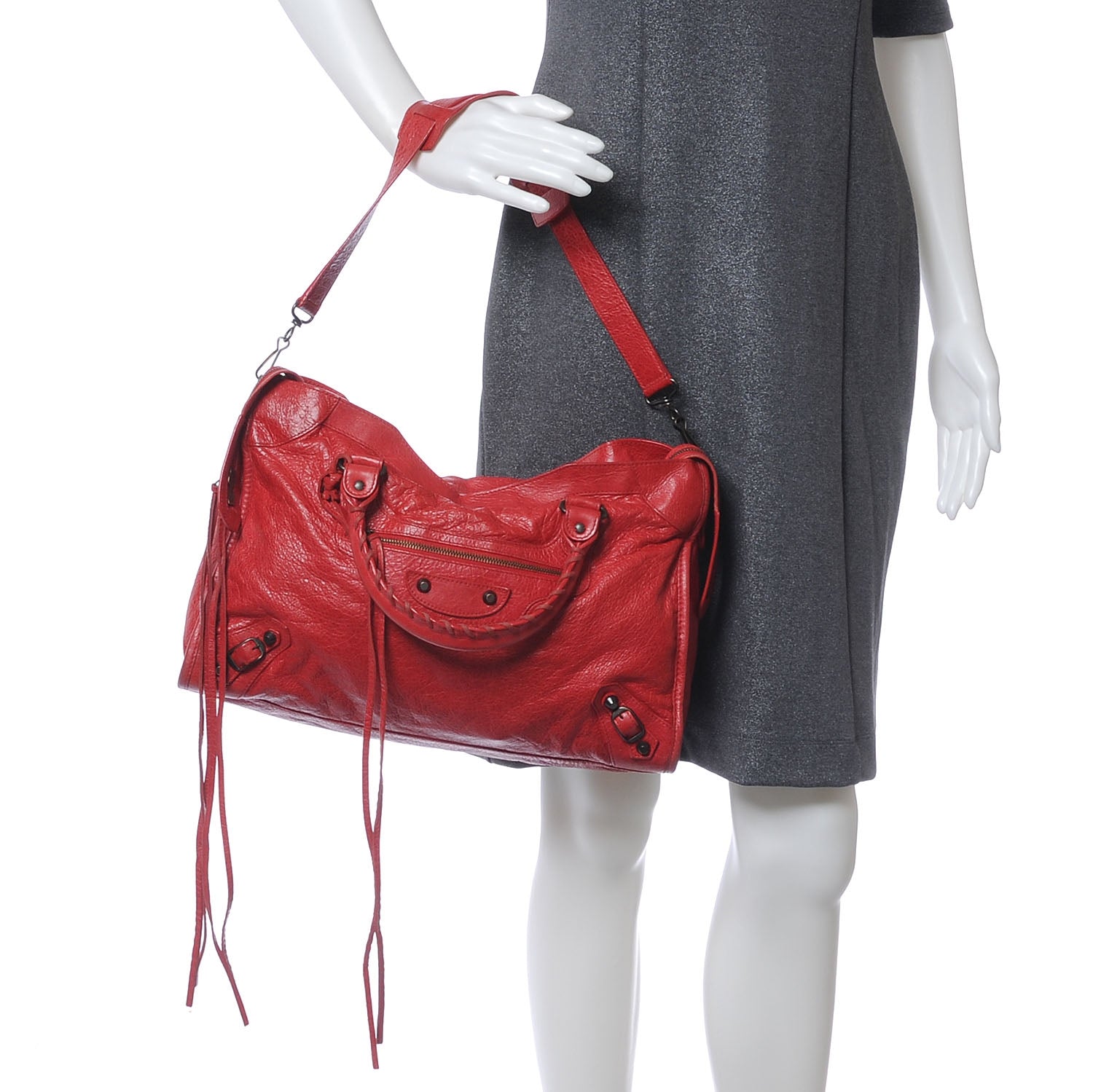 Balenciaga Agneau Classic Hardware City Coquelicot 2 of 9