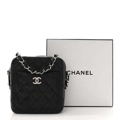 Chanel Caviar Quilted Camera Case Crossbody Bag Black 11 of 11