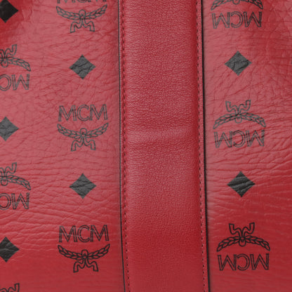 MCM Visetos Large Liz Reversible Shopper Tote Ruby Red 15 of 15