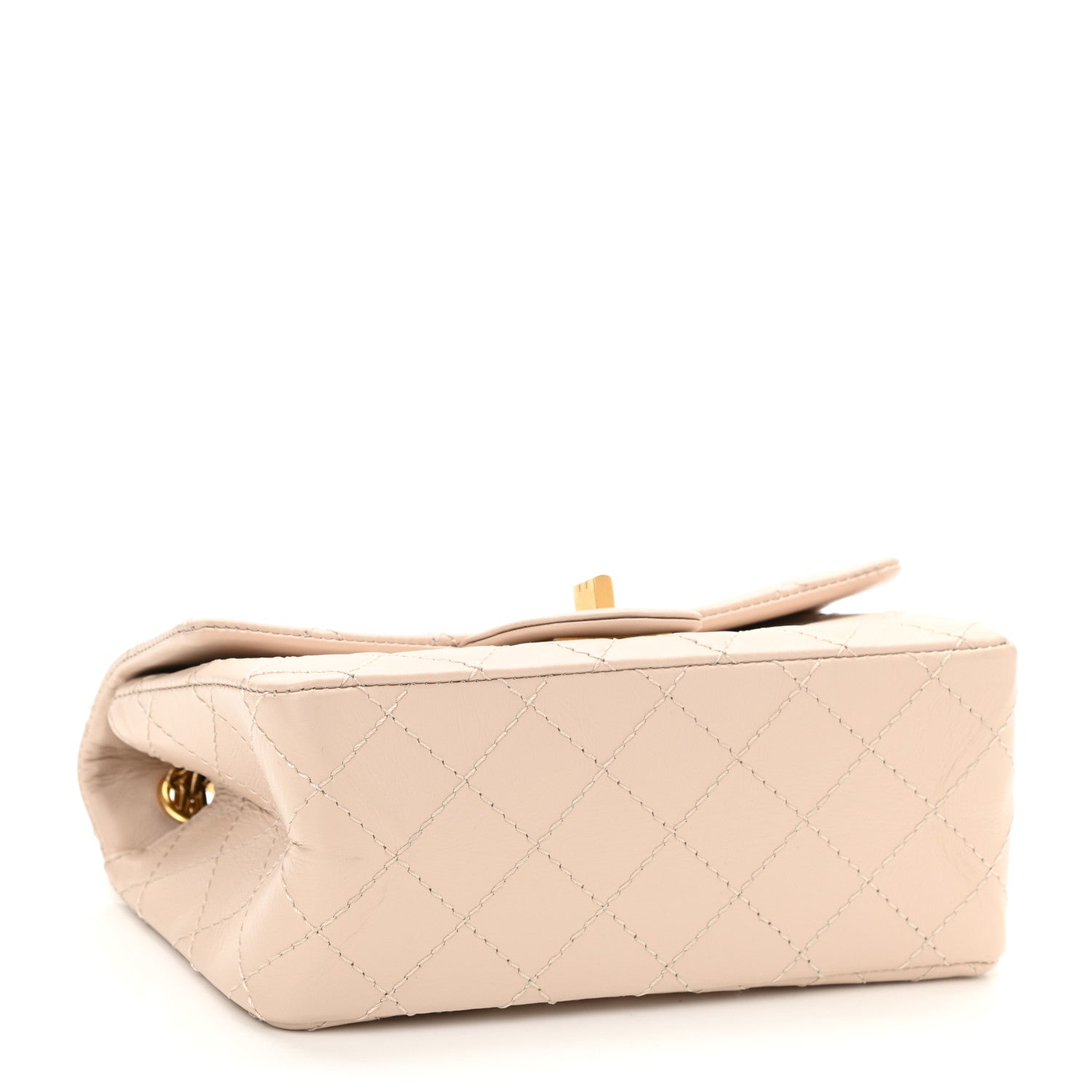 Chanel Aged Calfskin Quilted 2.55 Reissue Mini Flap Light Beige 4 of 10