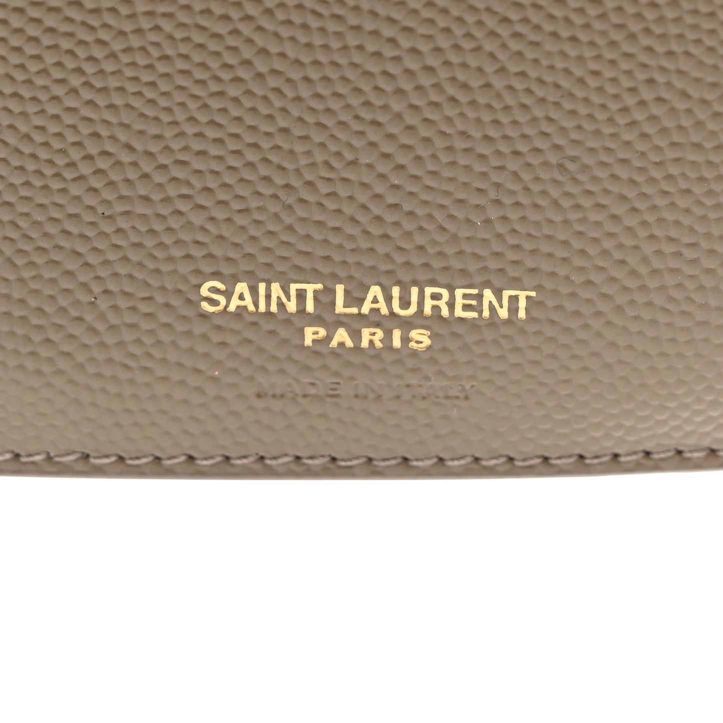 Grain De Poudre Mixed Matelasse Triquilt Monogram Compact Tri Fold Wallet Greyish Brown