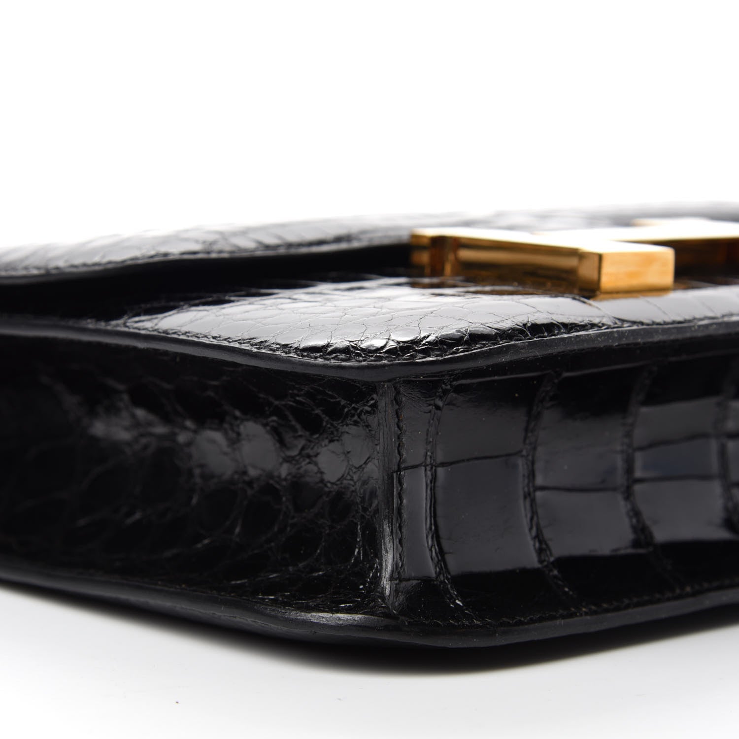 Hermes Shiny Alligator Constance 23 Black 6 of 25